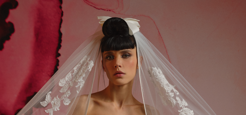 nastri e fiocchi come trend negli accessori da sposa 2025